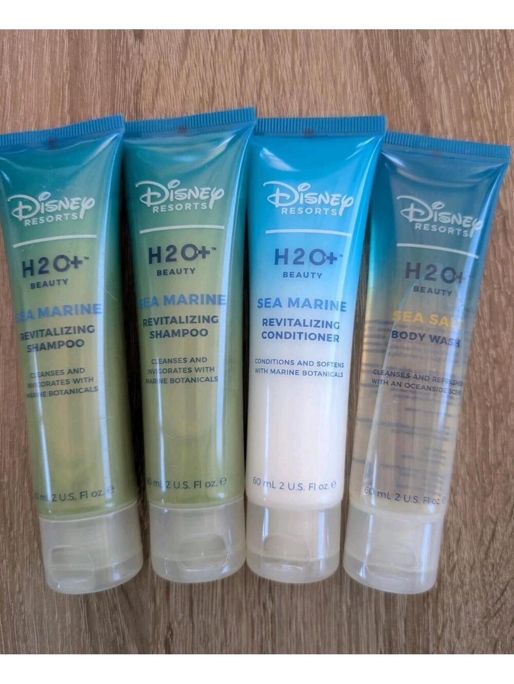 Disney Resorts H2O+ Beauty Sea Marine Shampoo Conditioner Sea Salt Body Wash